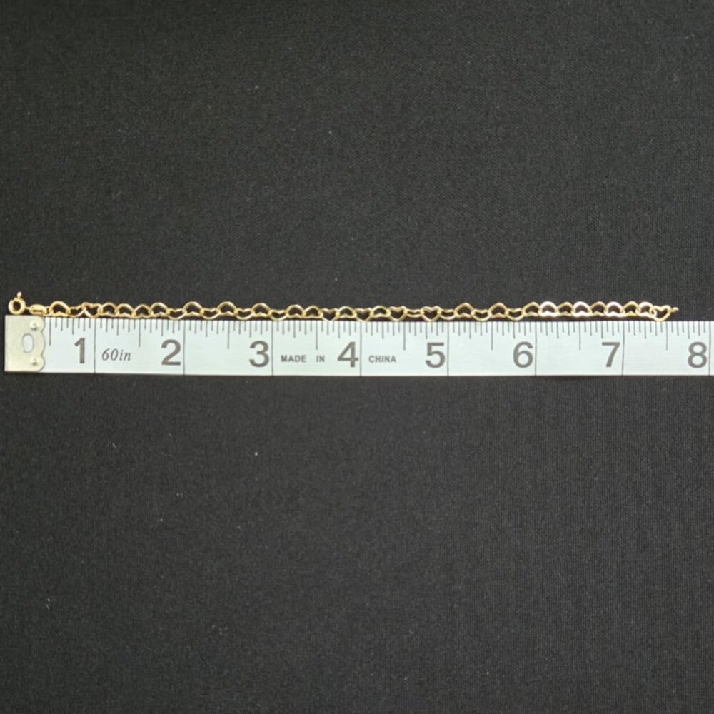 18k Bracelet openheart link design - Picture 8 of 11